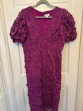 Coast Purple Lace Midi Dress NWT (Two available sizes 8 and 10)